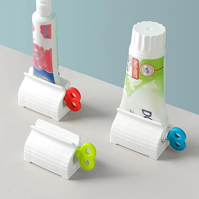 Toothpaste Tube Squeezer Dispenser Pack of 4 – Rolling Toothpaste Press for Bathroom