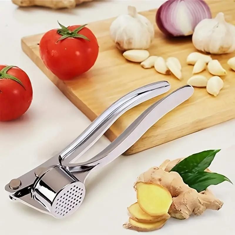 Manual Garlic Crusher &amp; Ginger Mincer – Heavy Duty Aluminium Press for Kitchen