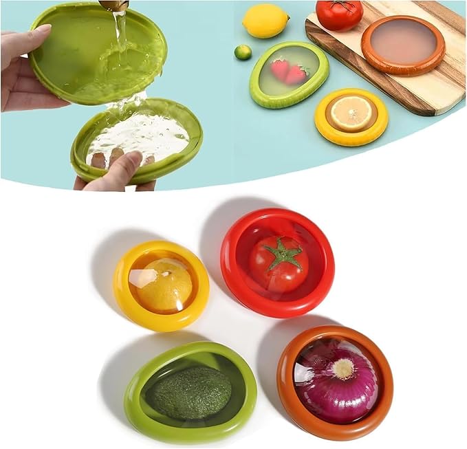 Airtight Food Storage Containers Set of 4 – BPA-Free Kitchen Organizer for Pantry &amp; Fridge