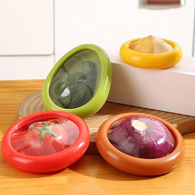 Airtight Food Storage Containers Set of 4 – BPA-Free Kitchen Organizer for Pantry &amp; Fridge