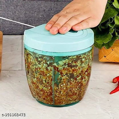 Premium Vegetable Chopper 750ml – 6-Blade Multi-Function Food Chopper &amp; Dicer for Kitchen