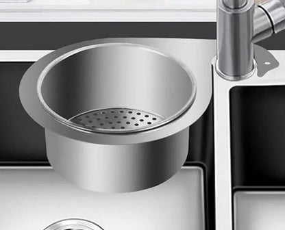 Stainless Steel Swan Sink Strainer Drain Basket – Kitchen Vegetable &amp; Fruit Washing Bowl