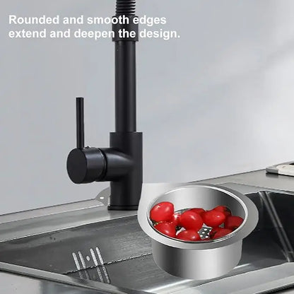 Stainless Steel Swan Sink Strainer Drain Basket – Kitchen Vegetable &amp; Fruit Washing Bowl