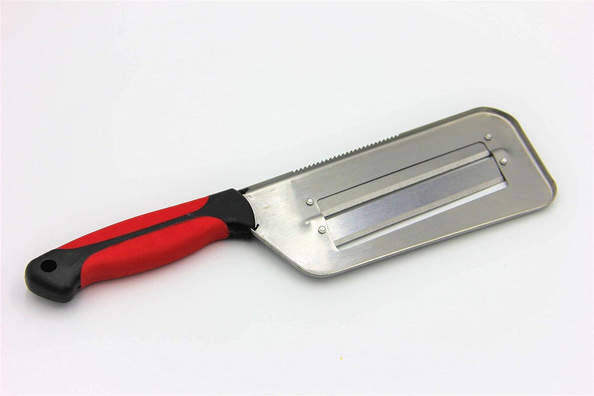 Double Blade Slicing Knife – 2-in-1 Mandoline Slicer for Vegetables, Fruits &amp; Cheese
