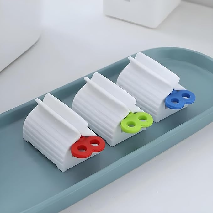 Toothpaste Tube Squeezer Dispenser Pack of 4 – Rolling Toothpaste Press for Bathroom