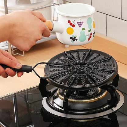 Gas Stove Heat Diffuser Plate – Milk &amp; Glass Cookware Heat Conduction Simmer Ring for Kitchen